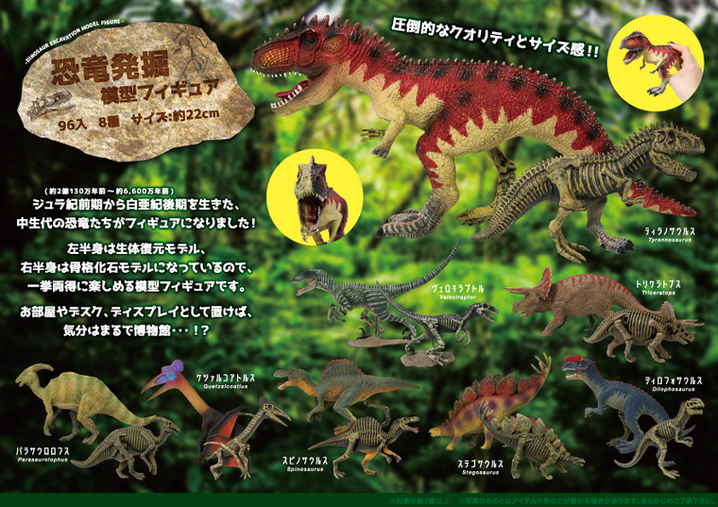 恐竜発掘模型フィギュア